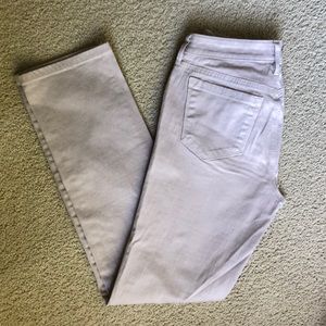 Loft “Curvy Straight” light stone color jeans